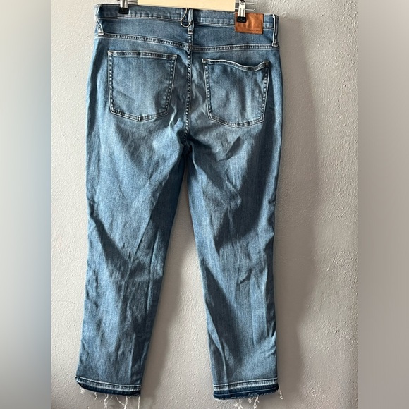 J. Crew Vintage Straight Distressed Medium Wash Jeans Size 32 - Picture 7 of 8